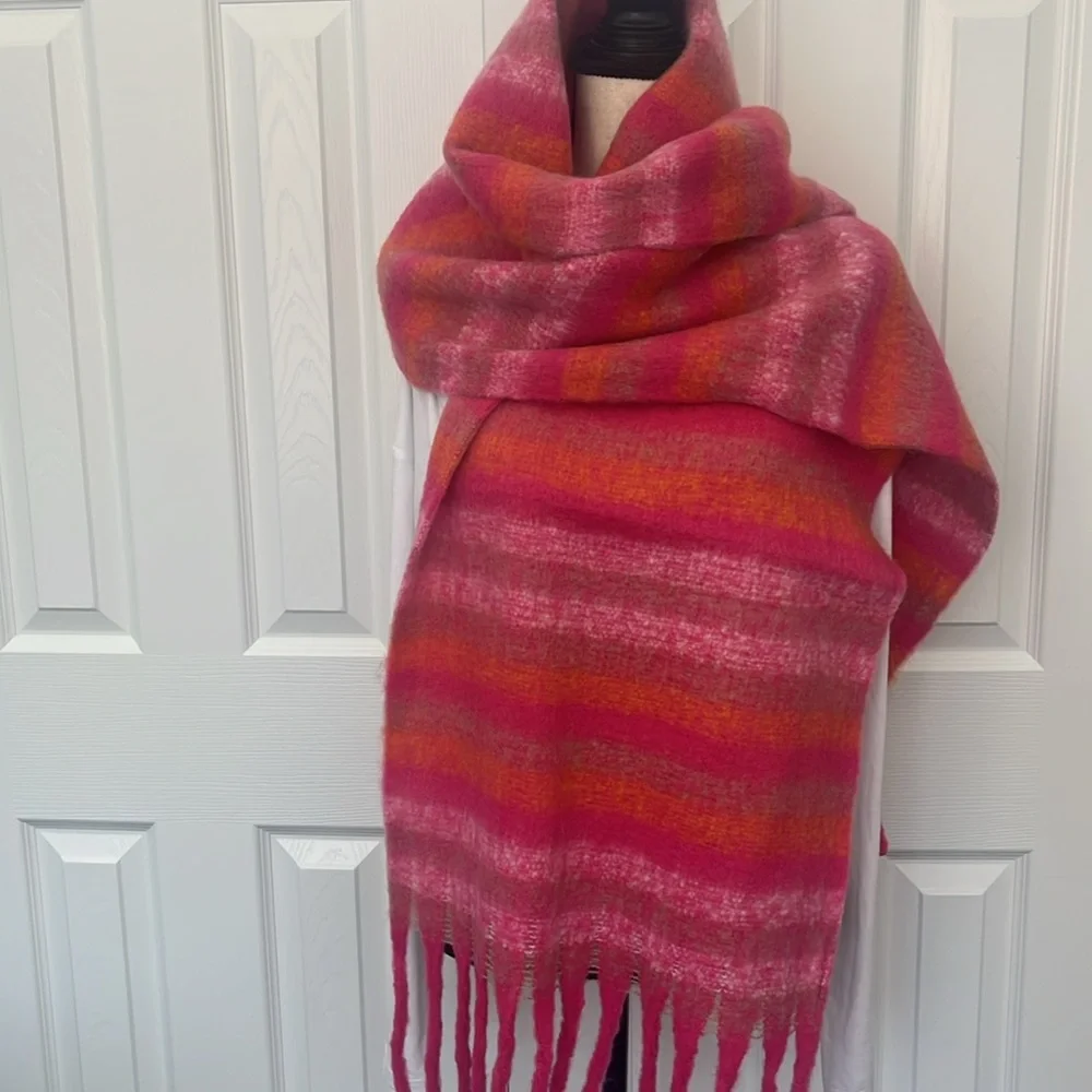 Plaid Wrap Around Scarf